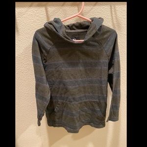 O’NEILL M5/6 Blue and Grey Long Sleeve Shirt w/ Hoodie